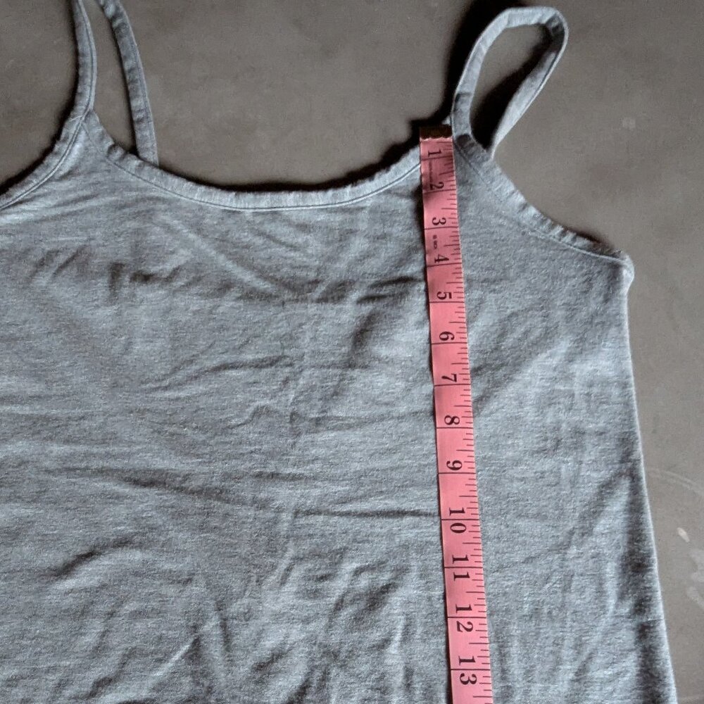 Everlane The Supima® Form Spaghetti Strap Cami | M / Mid Heather Grey - Picture 14 of 16